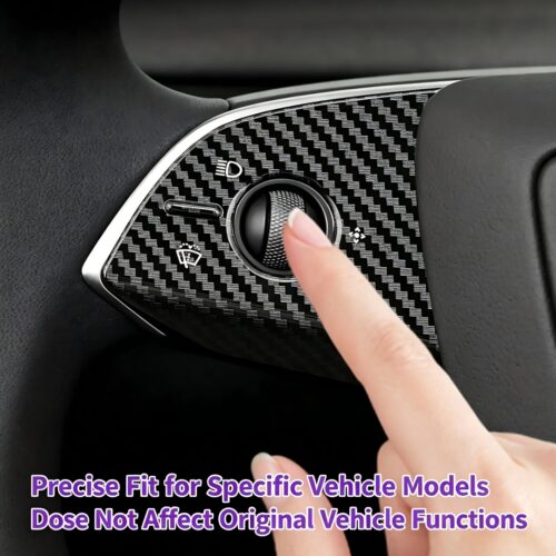 Steering Wheel Bottom V Shape Decor Trim Cover Compatible with Tesla Model 3/Y/YL, Precise Fit Interior Modification Decorative Panel