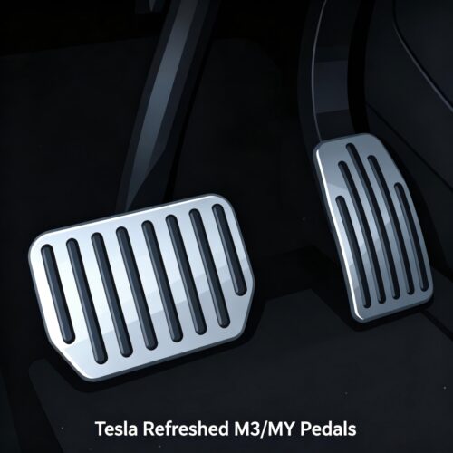 Non-Slip Metal Pedal Covers For Tesla Model 3 Highland Model Y, Accelerator & Brake Foot Pedal Pad Kit, Sport Interior Upgrade Accessories