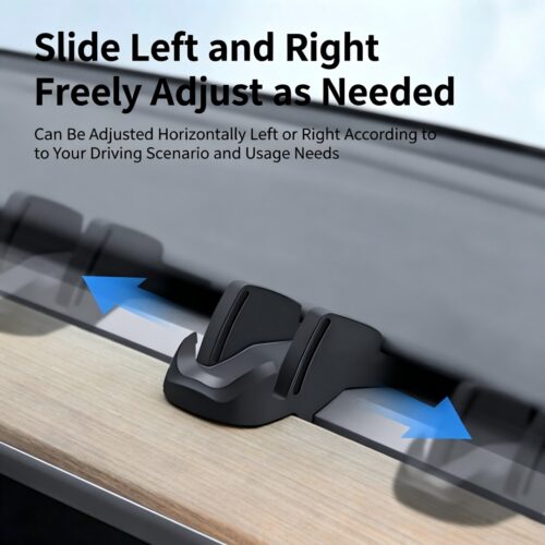 Slidable Silicone Phone Mount Compatible with Tesla Model 3 & Model Y, Dashboard Cell Phone Holder for Easy Navigation, Car Interior Mod Parts