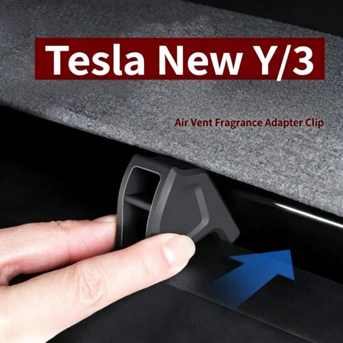 Tesla Model 3 Model Y Air Vent Fragrance Adapter Clip, Universal Car Vent Aroma Clip Base Fit Most Air Freshener Clips, Silicone EV Mod Parts